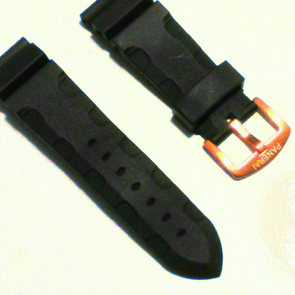 PANERAI scilicon watch strap rose gold